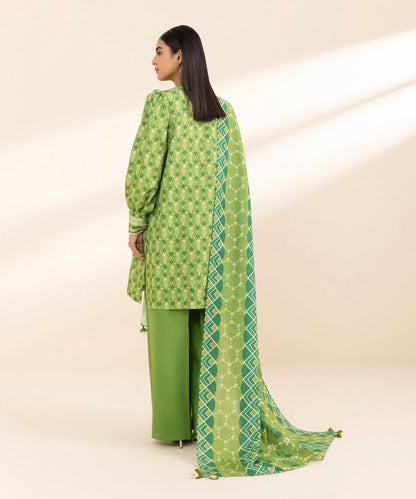 SAPPHIRE | UNSTITCHED 3 PIECE PRINTED LIGHT KHADDAR SUIT
