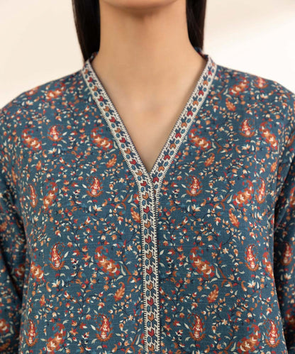 SAPPHIRE | UNSTITCHED 3 PIECE PRINTED LIGHT KHADDAR SUIT
