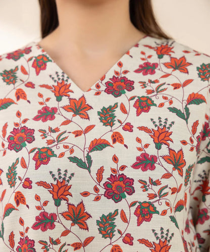 SAPPHIRE | UNSTITCHED 3 PIECE PRINTED LIGHT KHADDAR SUIT
