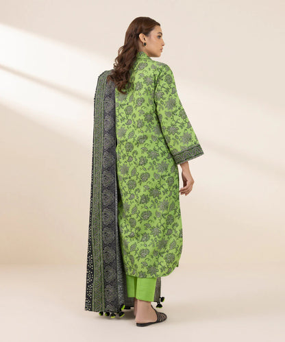 SAPPHIRE | UNSTITCHED 3 PIECE PRINTED LIGHT KHADDAR SUIT