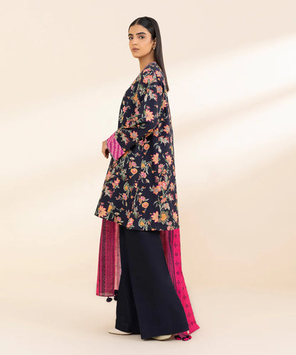 SAPPHIRE | UNSTITCHED 3 PIECE PRINTED LIGHT KHADDAR SUIT