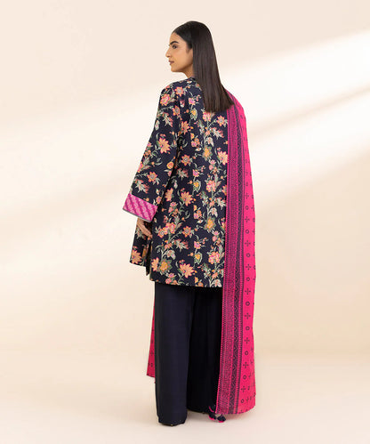 SAPPHIRE | UNSTITCHED 3 PIECE PRINTED LIGHT KHADDAR SUIT