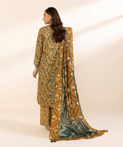 SAPPHIRE | UNSTITCHED 3 PIECE PRINTED LIGHT KHADDAR SUIT