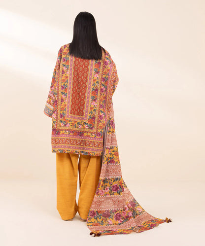 SAPPHIRE | UNSTITCHED 3 PIECE PRINTED KHADDAR SUIT