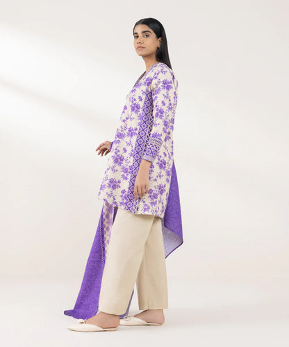 SAPPHIRE | UNSTITCHED 3 PIECE PRINTED KHADDAR SUIT