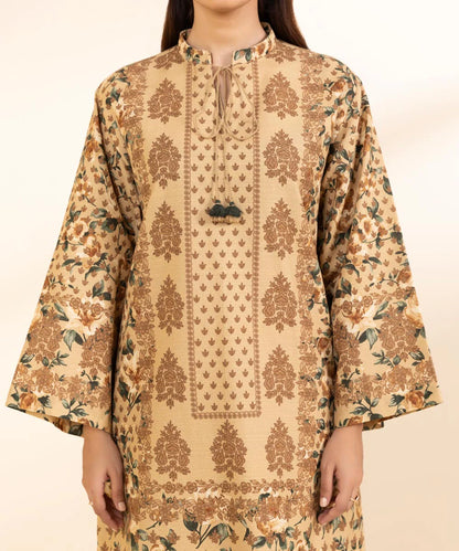 SAPPHIRE | UNSTITCHED 3 PIECE PRINTED LIGHT KHADDAR SUIT