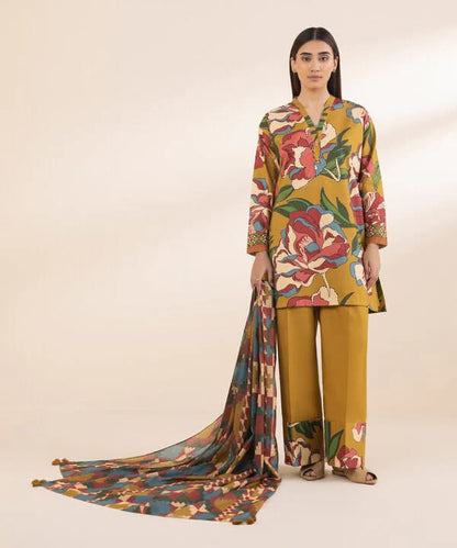 SAPPHIRE | UNSTITCHED 2 PIECE PRINTED COTTON SUIT