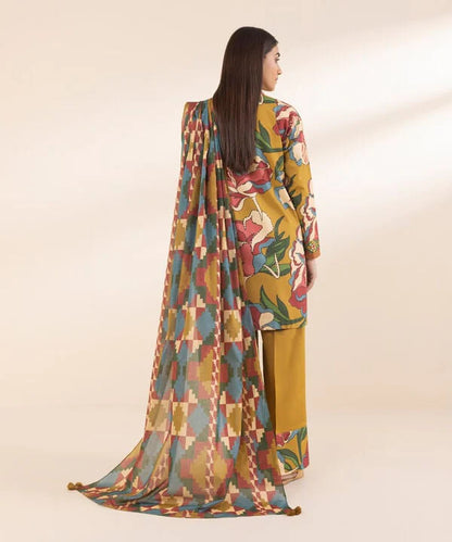 SAPPHIRE | UNSTITCHED 2 PIECE PRINTED COTTON SUIT