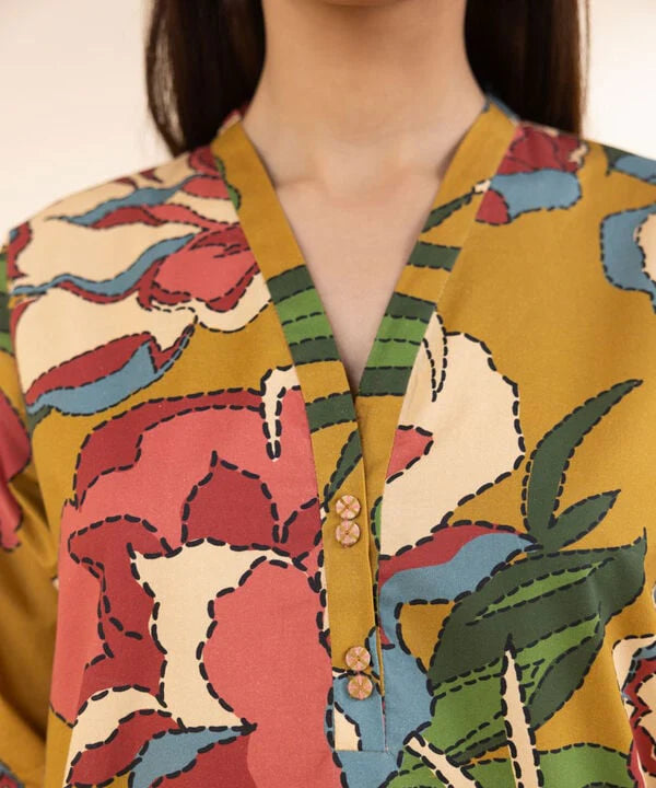 SAPPHIRE | UNSTITCHED 2 PIECE PRINTED COTTON SUIT