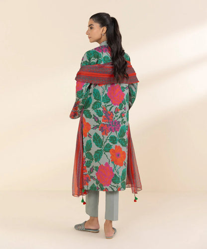 SAPPHIRE | UNSTITCHED 3 PIECE PRINTED LAWN SUIT