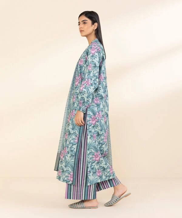 SAPPHIRE | UNSTITCHED 3 PIECE PRINTED LAWN SUIT