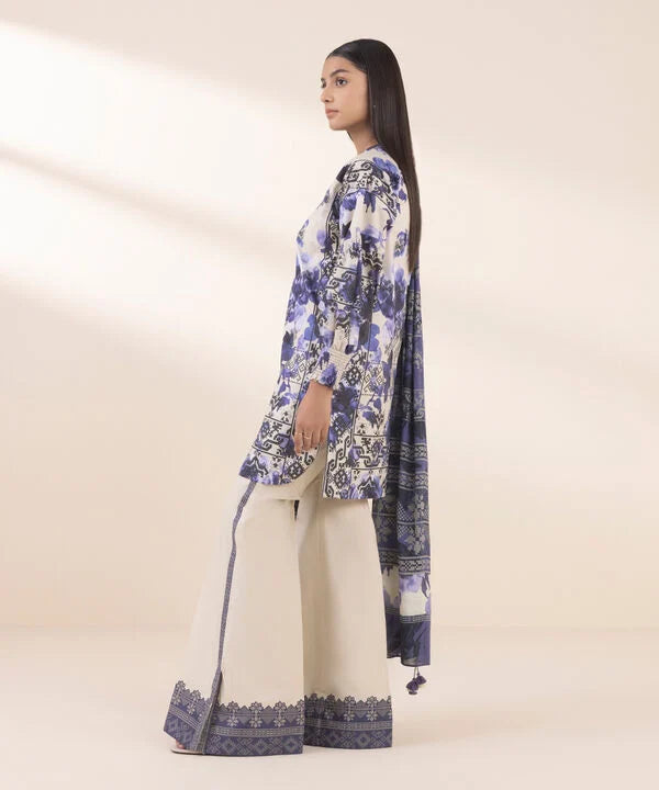 SAPPHIRE | UNSTITCHED 2 PIECE PRINTED LAWN SUIT