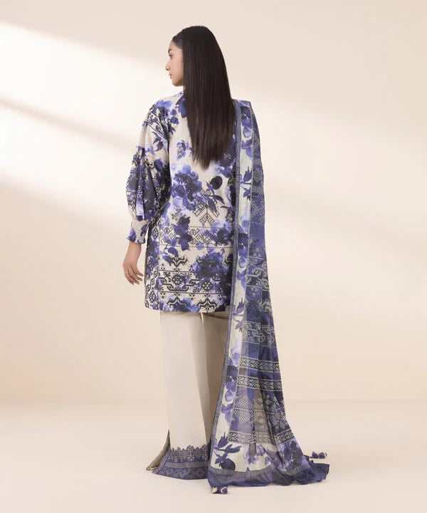 SAPPHIRE | UNSTITCHED 2 PIECE PRINTED LAWN SUIT