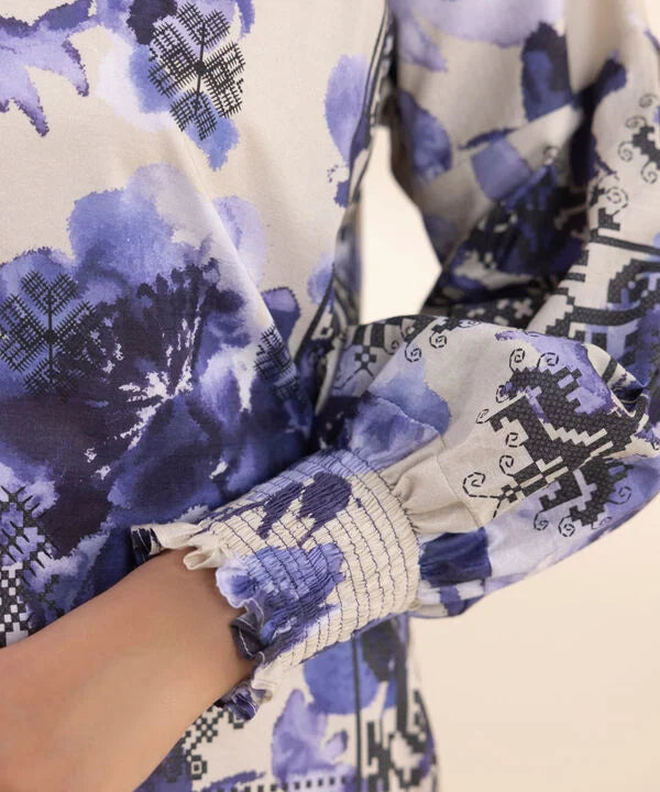 SAPPHIRE | UNSTITCHED 2 PIECE PRINTED LAWN SUIT