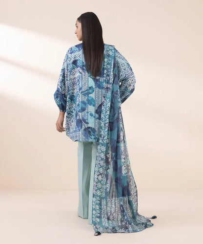 SAPPHIRE | UNSTITCHED 3 PIECE PRINTED LAWN SUIT