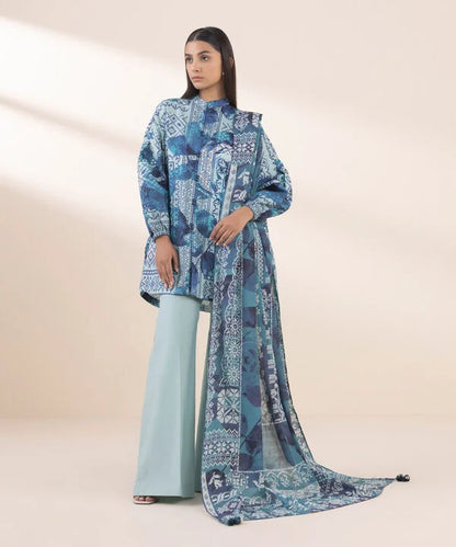 SAPPHIRE | UNSTITCHED 3 PIECE PRINTED LAWN SUIT