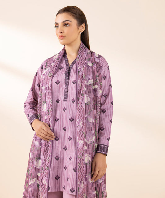 SAPPHIRE | UNSTITCHED 3 PIECE PRINTED LAWN SUIT