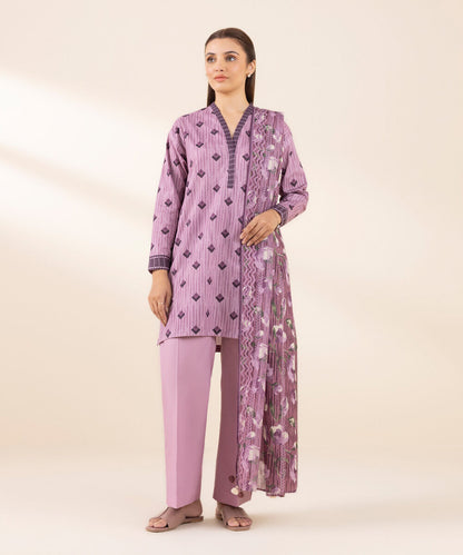 SAPPHIRE | UNSTITCHED 3 PIECE PRINTED LAWN SUIT