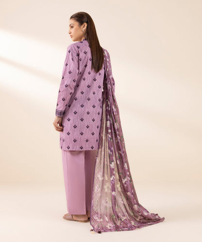 SAPPHIRE | UNSTITCHED 3 PIECE PRINTED LAWN SUIT