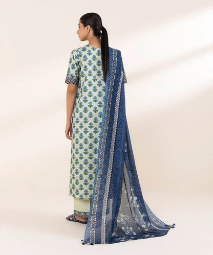SAPPHIRE | UNSTITCHED 3 PIECE PRINTED LAWN SUIT