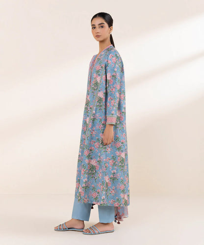 SAPPHIRE | UNSTITCHED 3 PIECE PRINTED LAWN SUIT