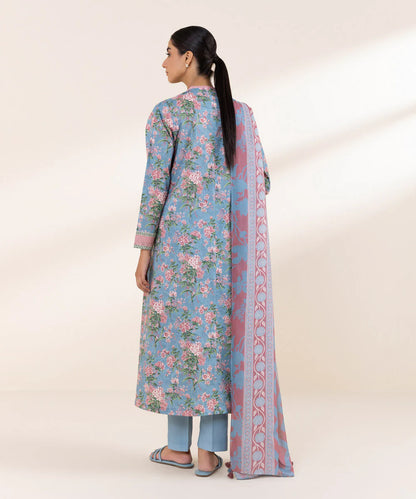 SAPPHIRE | UNSTITCHED 3 PIECE PRINTED LAWN SUIT