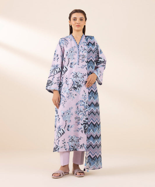 SAPPHIRE | UNSTITCHED 3 PIECE PRINTED LAWN SUIT