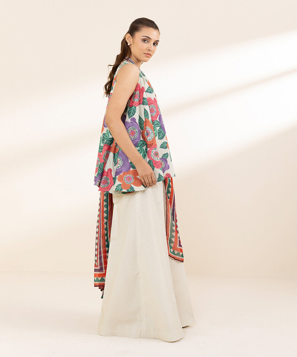 SAPPHIRE | UNSTITCHED 3 PIECE PRINTED LAWN SUIT