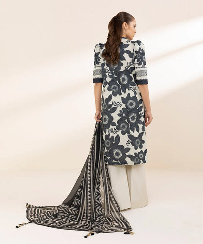 SAPPHIRE | UNSTITCHED 3 PIECE PRINTED LAWN SUIT