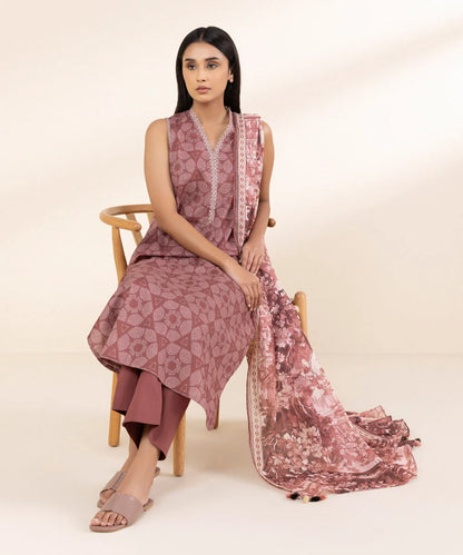SAPPHIRE | UNSTITCHED 3 PIECE PRINTED LAWN SUIT