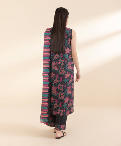 SAPPHIRE | UNSTITCHED 3 PIECE PRINTED LAWN SUIT
