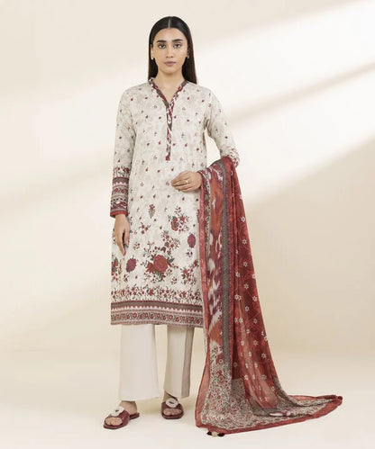 SAPPHIRE | UNSTITCHED 3 PIECE PRINTED LAWN SUIT