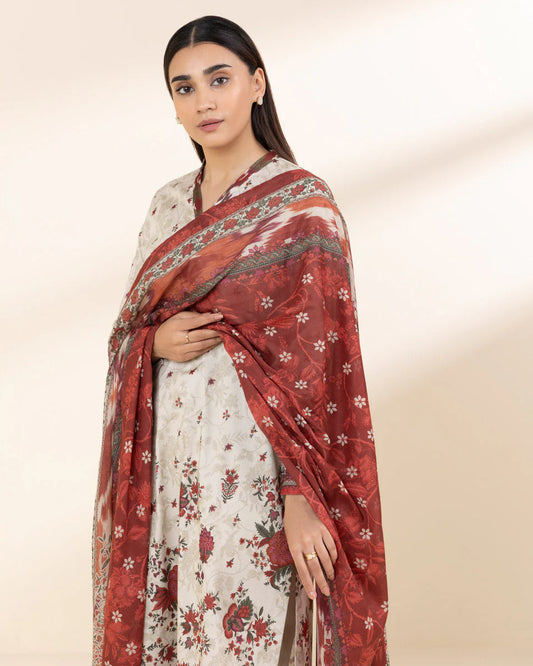 SAPPHIRE | UNSTITCHED 3 PIECE PRINTED LAWN SUIT