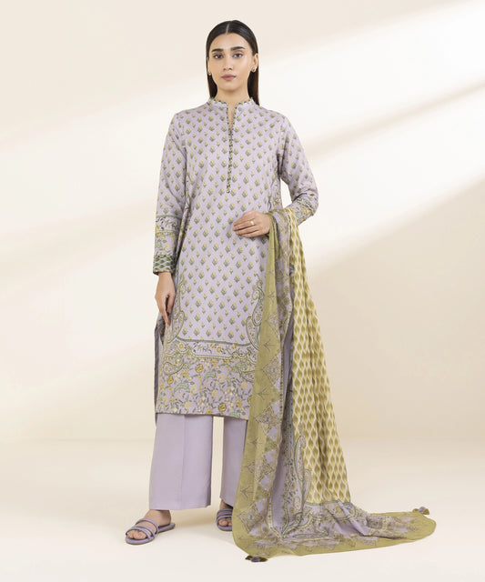 SAPPHIRE | UNSTITCHED 3 PIECE PRINTED LAWN SUIT
