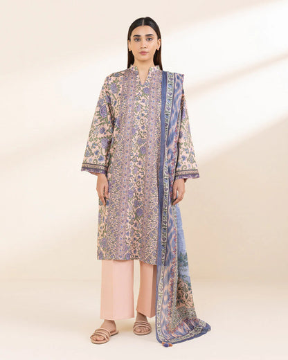 SAPPHIRE | UNSTITCHED 3 PIECE PRINTED LAWN SUIT