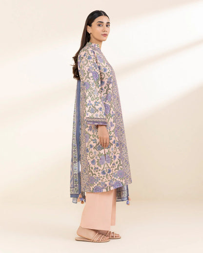 SAPPHIRE | UNSTITCHED 3 PIECE PRINTED LAWN SUIT