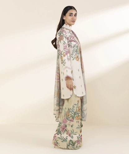 SAPPHIRE | UNSTITCHED 3 PIECE PRINTED LAWN SUIT