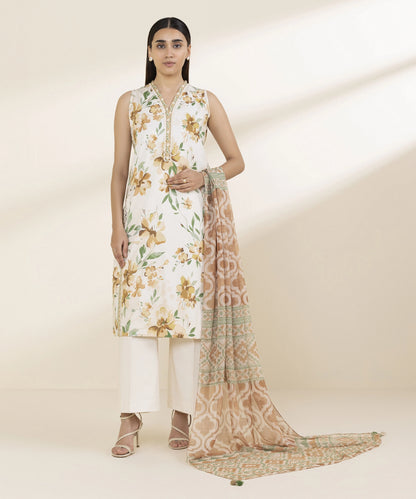 SAPPHIRE | UNSTITCHED 3 PIECE PRINTED LAWN SUIT