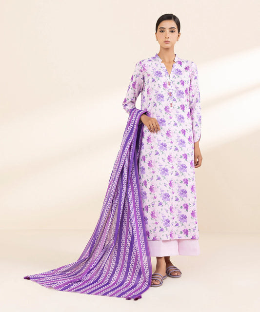 SAPPHIRE | UNSTITCHED 3 PIECE PRINTED LAWN SUIT