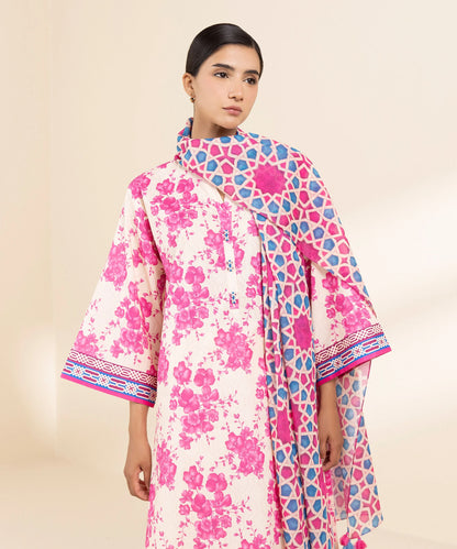 SAPPHIRE | UNSTITCHED 3 PIECE PRINTED LAWN SUIT