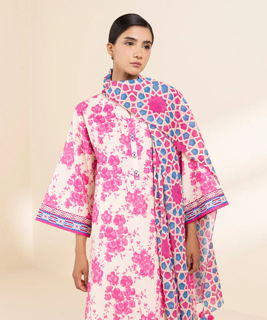 SAPPHIRE | UNSTITCHED 3 PIECE PRINTED LAWN SUIT