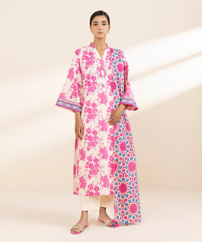 SAPPHIRE | UNSTITCHED 3 PIECE PRINTED LAWN SUIT