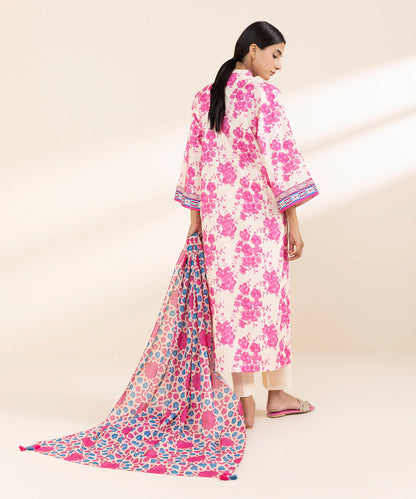 SAPPHIRE | UNSTITCHED 3 PIECE PRINTED LAWN SUIT