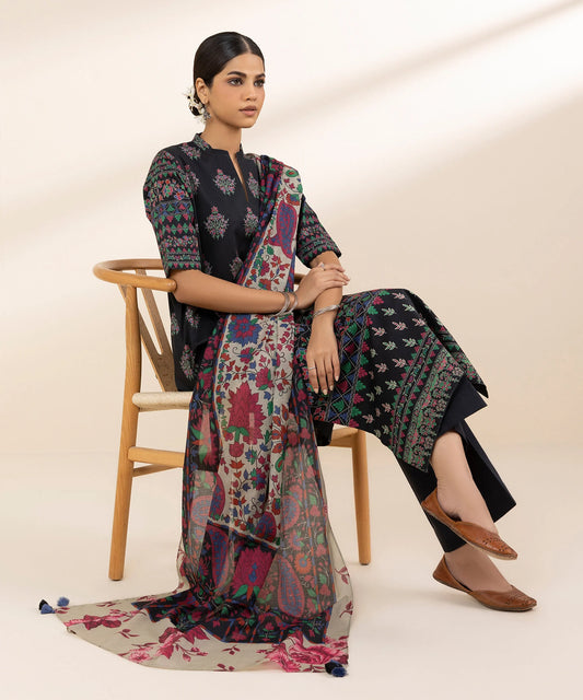 SAPPHIRE | UNSTITCHED 3 PIECE PRINTED LAWN SUIT