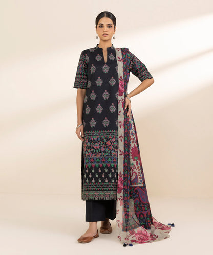 SAPPHIRE | UNSTITCHED 3 PIECE PRINTED LAWN SUIT