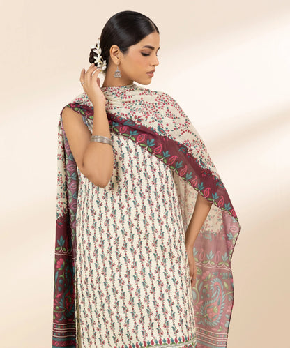 SAPPHIRE | UNSTITCHED 3 PIECE PRINTED LAWN SUIT