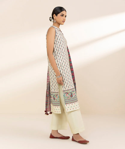 SAPPHIRE | UNSTITCHED 3 PIECE PRINTED LAWN SUIT
