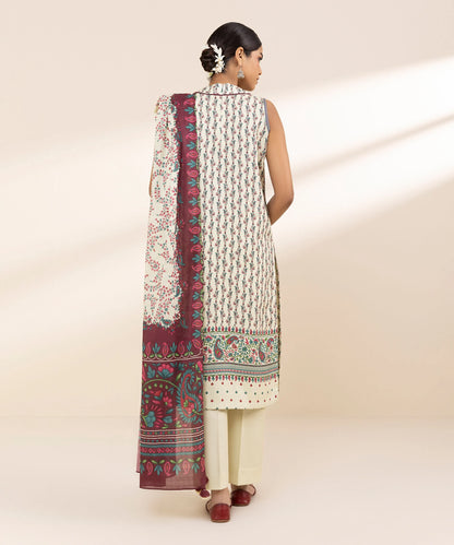 SAPPHIRE | UNSTITCHED 3 PIECE PRINTED LAWN SUIT
