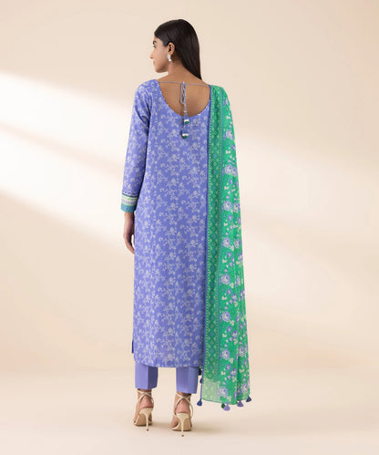 SAPPHIRE | UNSTITCHED 3 PIECE PRINTED LAWN SUIT