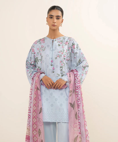 SAPPHIRE | UNSTITCHED 3 PIECE PRINTED LAWN SUIT
